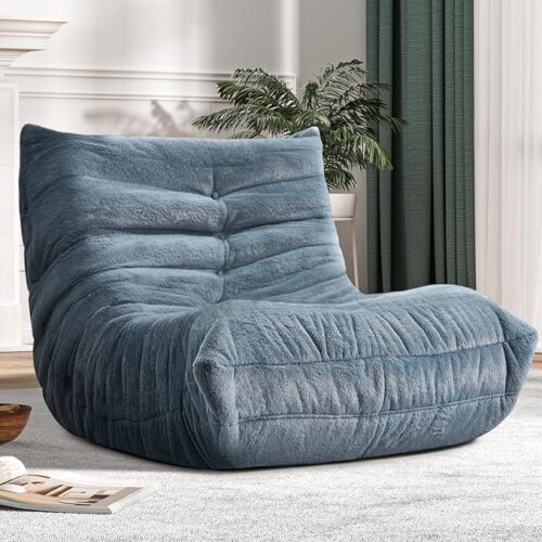 Bean Bag Chair Big Sofa Beanbag Chair for Adults Fireside Chair Bean Bag Lounger with Memory Foam Filled for Home,Apartment or Gaming Venue(Grey Plush) Bean Bag Chair Big Sofa Beanbag Chair for Adults Fireside Chair Bean Bag Lounger with Memory Foam Filled for Home,Apartment or Gaming Venue(Grey Plush)